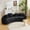 Black, variant on Yellow Curved Compressed Sofa, Creative Nordic-style Design for Living Room, Comfortable, Soft and Suitable for Multiple Scenarios