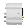 thumbnail image 2 of Mini HiFi 2.1 Stereo Bass Auto Car Home Audio Power Amplifier Digital Amp, All Aluminium Alloy Shell, 15W X 2 RMS Power Output,  3.5mm Audio Input, Lightweight Aluminum Casing, 2 of 7