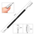 thumbnail image 1 of 2-Ways Stainless Steel Cuticle Pusher Dead Skin Remover for Pedicure Manicure, Nail Care Cleaner Tool, 1 of 6