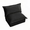 thumbnail image 5 of Black Koala Armless Sofa - Elegant Design & Removable Covers, 5 of 15