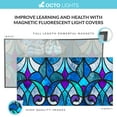 thumbnail image 6 of OCTO LIGHTS Magnetic Fluorescent Light Covers for Ceiling Lights Classroom Light Filters - Improve Focus, Eliminate Headaches & Eye Strain - Stained Glass 005, 6 of 8