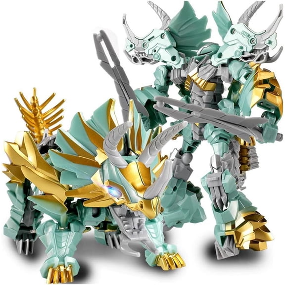 Skpitin Alloy Deformed Car Robot Toy, 9.8-inch Collectible Action Figures, Deformation Portable Robot Toy Model, Manual Transformed into Toy（H）