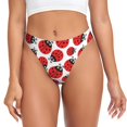 thumbnail image 1 of Kdxio String Sans Couture Motif Coccinelle pour Femmes - String Taille Basse Invisible Extensible Culottes Respirantes pour Femmes-TTG, 1 of 6