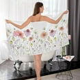 thumbnail image 7 of Dreamtimes 2 Pack Pure Cotton Towel Set, Soft Highly Absorbent Machine Washable Colorful Wildflowers Bath Towels for Pool,Sports, Yoga, Travel, 7 of 7