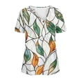 thumbnail image 5 of Spring Tops for Women 2025 Viikei Womens Tops Short Sleeve Blouse,Summer Shirts for Women Short Sleeve,Fashion Women Summer Solid V-Neck T-Shirt Short Sleeve Casual Blouse White S, 5 of 6