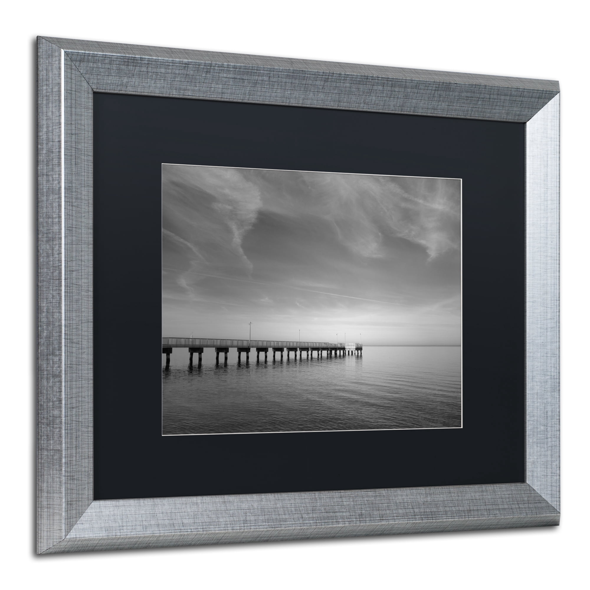 Trademark Fine Art 'End of the Pier' Silver Framed Art by PIPA Fine Art