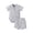 B02 Boy outfits-Grey, variant on Kids Clothes Boys Kids Toddler Baby Boys Outfits Short Sleeve Simple Solid Color Tops Shorts Loose Fit Crew Neck 2 Piece Sets Cute Summer Outfits Grey 9-12 Months