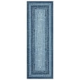 thumbnail image 3 of GlowSol 2'x10' Runner Rug Modern Braided Print Runner Rug Washable Non Slip Low Pile Runners for Kitchen Hallway Laundry, Gray Blue, 3 of 8
