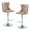 Khaki, variant on Tcbosik Bar Stools Set of 2, Modern Swivel Bar Chairs, Adjustable Velvet Upholstered Barstools Counter Height with Tufted Backrest & Chrome Base for Bar, Kitchen Island, Dining Room, Khaki