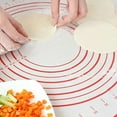 thumbnail image 4 of Yesbay Non-Stick Silicone Baking Dough Pad Sheet Rolling Pastry Liner Mat Bakeware,Dough Pad, 4 of 8