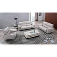 thumbnail image 2 of American Eagle Furniture Genuine Leather Loveseat in Light Gray Color, 2 of 2