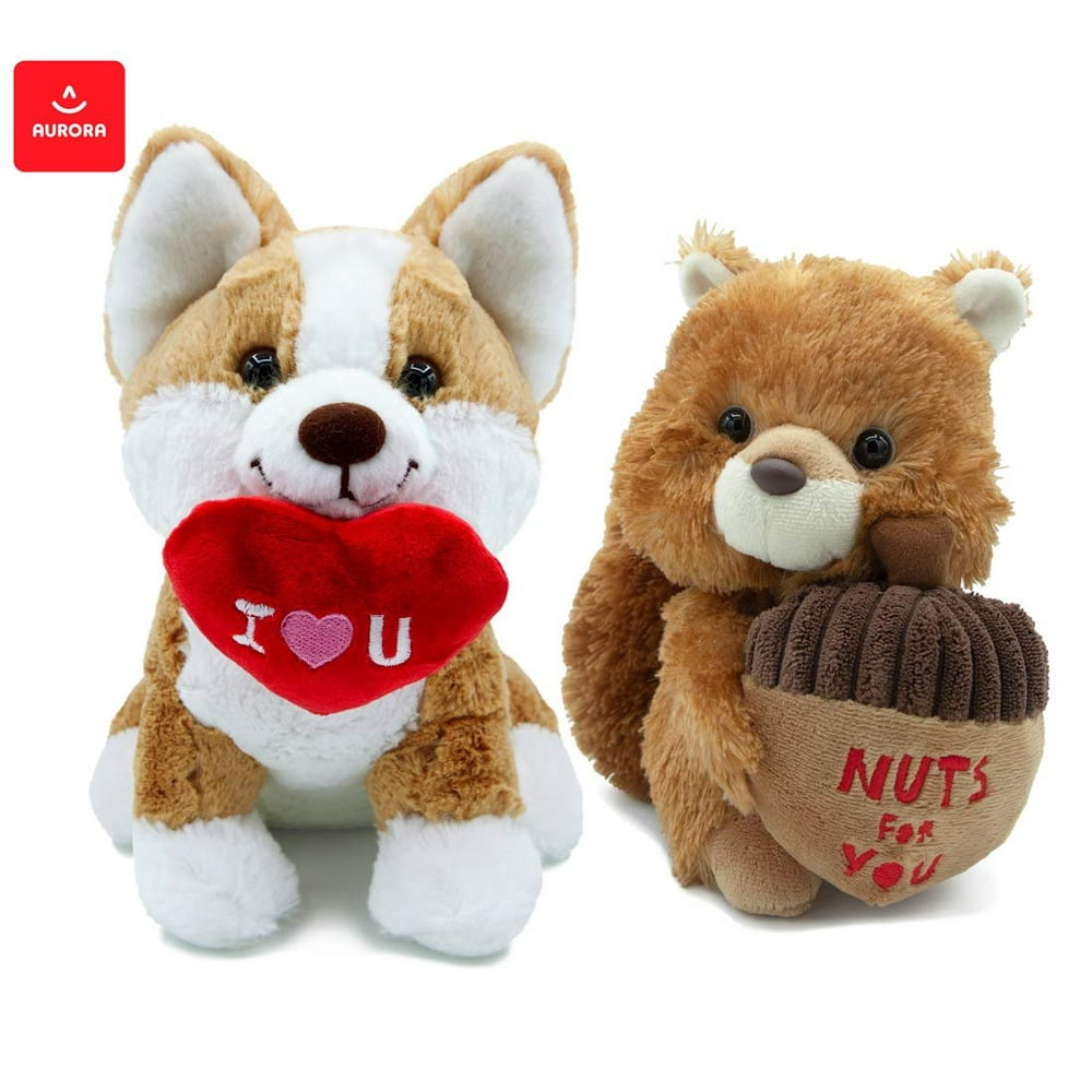 corgi valentine plush