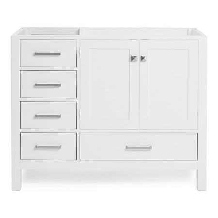 Ariel A043s-R-Bc Cambridge 42" Single Free Standing Vanity Cabinet Only - White