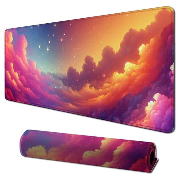 nygtbtfer Cute Desk Mat Pink Desk Pad XXL Large Mouse Pad Big Full Desk Gaming Mousepad Laptop Computer Keyboard Mouse Mat Cute Desk Decor 31.5x11.8 in