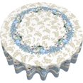 thumbnail image 2 of Fall Blue Pumpkin Round Tablecloth 60 Inch Fall Farmhouse Autumn Harvest Table Cloth Thanksgiving Fabric Tablecloth Elegant Decorative for Indoor and Outdoor Holiday Party, 2 of 6