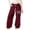 Wine, variant on lnmuld Girls Leopard Dot Bow Print Wide Leg Sweatpants Solid Fabric Elastic Waist Dual Side Pockets Soft Knit Girly Casual Trousers Color:Black,Size:8-9 Years