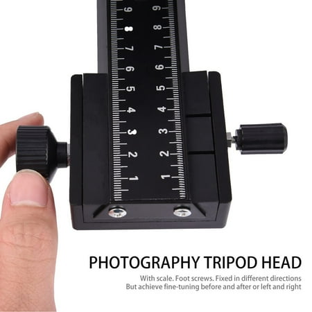Macro Focusing Rail - Pro 4 Way Magnesium Alloy Macro-Focusing Rail Slider Close-up Shooting Photography Tripod Head for DSLR Camera