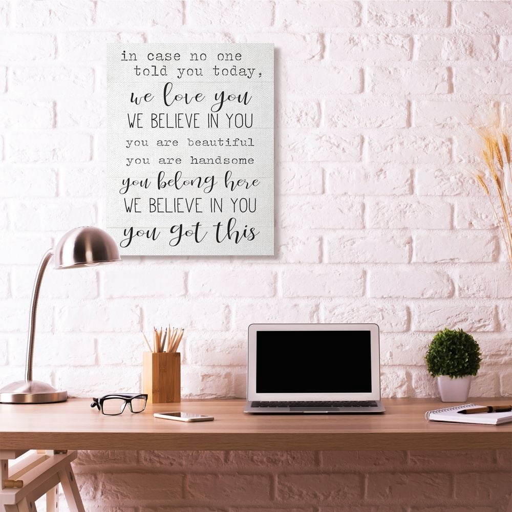 You Got This Inspirational Family Home Word Design XXL Stretched Canvas Wall Art by Daphne Polselli