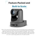thumbnail image 2 of PTZOptics Move SE 30x 1080p Full HD Advanced PTZ Auto-Tracking Pan Tilt Zoom Camera (Gray) Bundle with PTZOptics SuperJoy NDI, IP and Serial PTZ Camera Joystick Controller (2 Items), 2 of 7