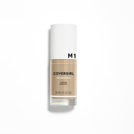 COVERGIRL TruBlend Liquid Foundation, M-1 Natural (Best Liquid Foundation For Large Pores)