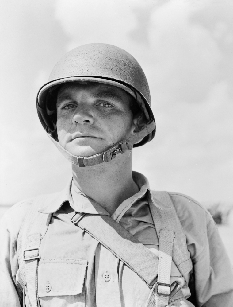 Paratrooper, 1942. /Nportrait Of A U.S. Army Paratrooper. Photograph By