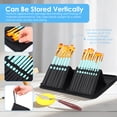 thumbnail image 4 of Ikoopy 15Pcs Face Painting Brush Set with Standable Case Nylon Paint Brush Set with Palette Sponge Palette Knife for Artist, 4 of 17