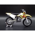 thumbnail image 3 of Open Box SUZUKI RM Z250 DIRT BIKE MOTORCYCLE YELLOW 1/18 SCALE DIORAMA DIECAST MODEL BIKE, 3 of 7