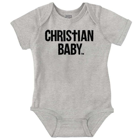 Christian Baby Baptism Christening Romper Boys or Girls Infant Baby Brisco Brands NB