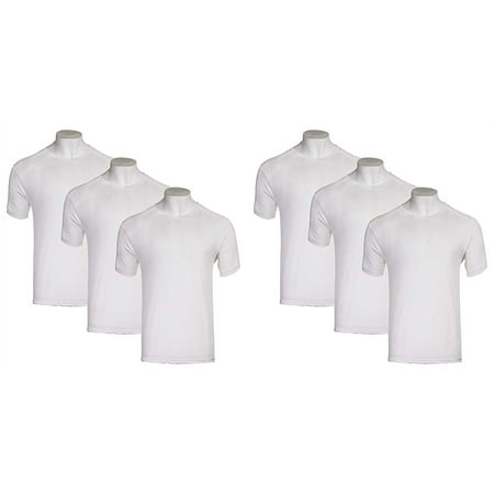 TONY HAWK Boys White V-Neck Tee 6-Pack - Sizes S-XL