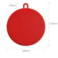 thumbnail image 4 of Cepillo de limpieza,Cepillo de limpieza de cocina de plástico Cepillo para lavar platos,Posavasos de silicona con cepillos para limpiar frutas y, 4 of 8