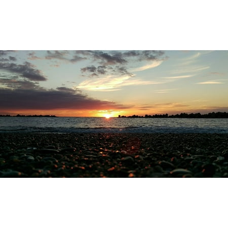 laminated poster sea romantic