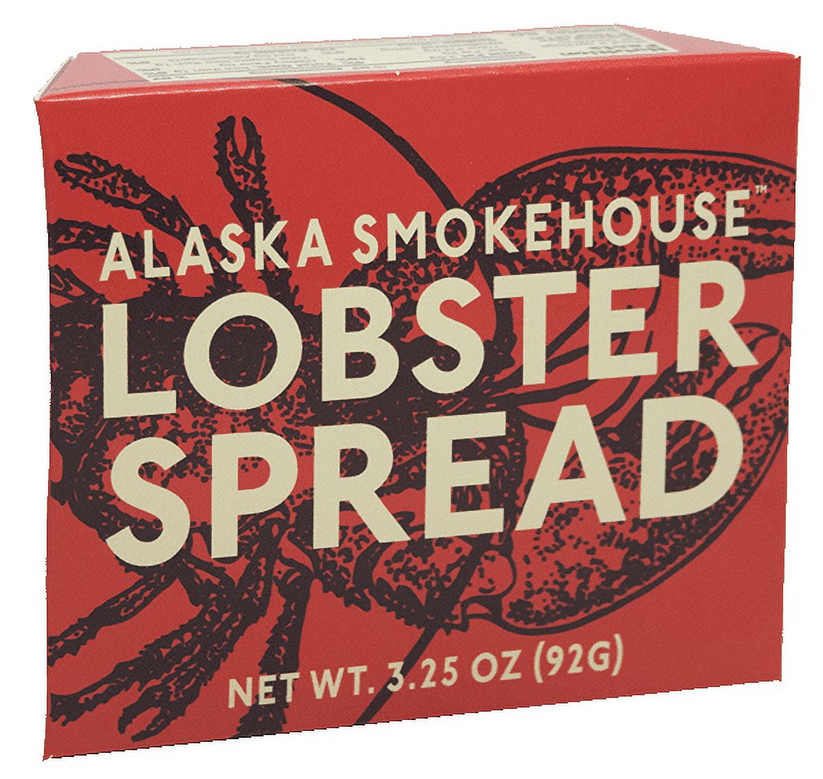 (3 pack) Alaska Smokehouse 3.25oz Lobster Spread Tin, Made with Wild Caught Atlantic Lobster and Cream Cheese