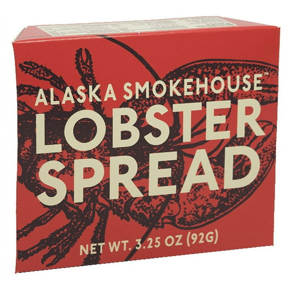 Alaska Smokehouse 3.25oz Lobster Spread Tin, Made with Wild Caught Atlantic Lobster and Cream Cheese