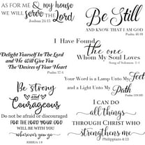 Bible Verse Wall Decals & Stickers (7 Pack)