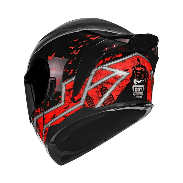 Dc Comics Casco Para Moto Tipo Batman Casco Abatible Kov Batman
