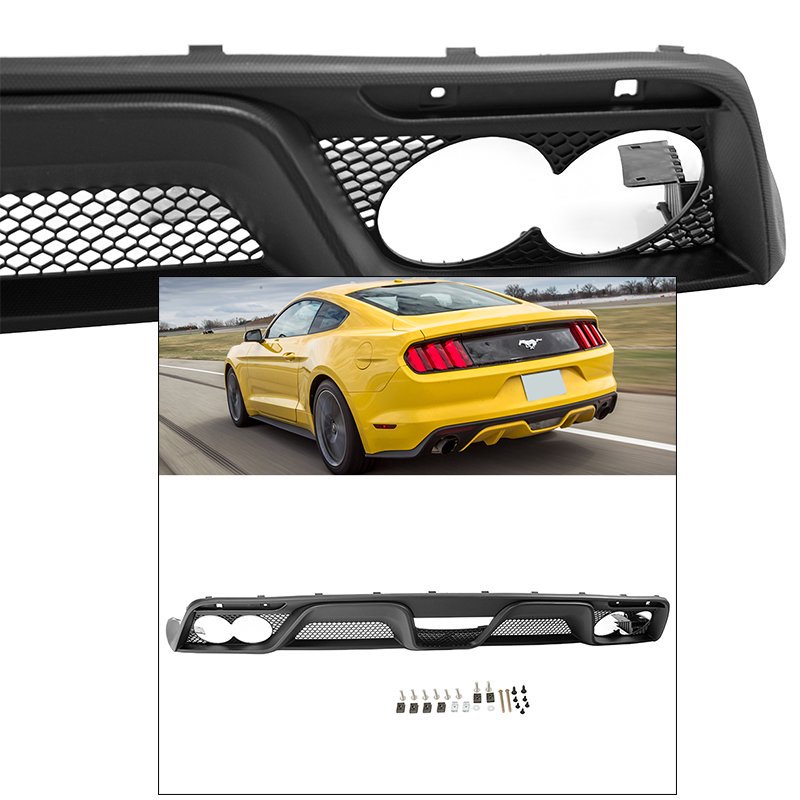 For Mustang 20152017 GT350 Rear Bumper Diffuser Spoiler Splitter Air