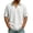 White, variant on Men’s Summer Tops,Men’s Short Sleeve Solid Color Open-Collar V-Neck Shirts Fashion Elegant Smooth Blouses
