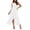 White, variant on SAWOBUUN Womens Elegant Maxi Dress Sleeveless Crew Neck Asymmetrical Ruffle Hem Flowy Long Dress for Party Cocktail Wedding