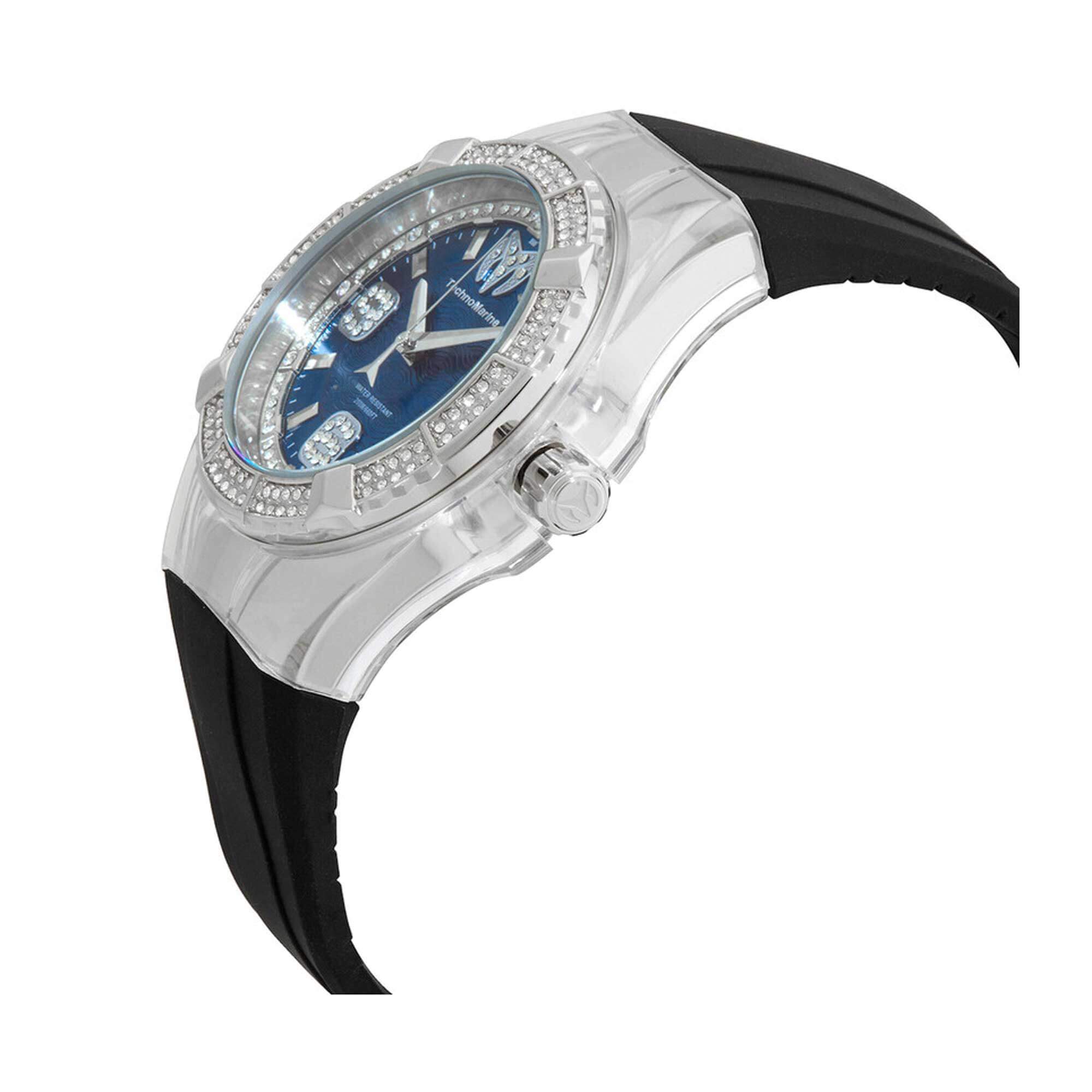 NWT Technomarine Cruise Chronograph Quartz Crystal Blue Dial Men\'s Watch Amazon.com: TechnoMarine Men main image 2