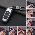 thumbnail image 2 of Car Key Chain Hand-woven Faux Leather Braided Rope Snap Hook Alloy Men Women Waist Key Holder Ring for Daily, 2 of 10