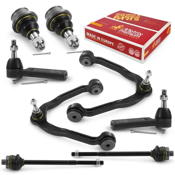 Metrix Premium Chassis Parts - 8 PC Front End Suspension Kit Fits 2002-2006 Cadillac Escalade, 2002-2006 Chevrolet Avalanche 1500, 1999-2006 GMC Sierra 1500 4WD, AWD, Made in Europe