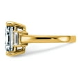 thumbnail image 4 of 14k Yellow Gold Three Stone Engagement Ring Moissanite Size 7 (3.08 cttw.), 4 of 8