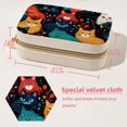 thumbnail image 5 of Cat Velvet Portable Earring Holder with Removable Compartment: Display Case, Jewelry Box, Decorative Box - Gift!, 5 of 7