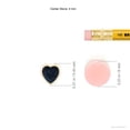 thumbnail image 3 of ANGARA Natural Bezel-Set Solitaire Heart Blue Sapphire Pendant in 14K Yellow Gold for Women (Size-4mm) | September Birthstone, Anniversary, Jewelry Gift for Women | Natural Blue Sapphire Necklace, 3 of 7