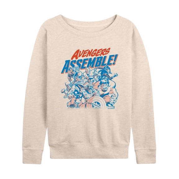 Marvel The Avengers - Assemble Group - Women's French Terry Pullover Sweatshirt