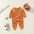 thumbnail image 2 of Zhuashum Onesies Boy 3-6 Months Baby Romper Long Sleeve Wrap Feet Autumn Winter Zipper Baby Onesie Flower Printing Baby Suit Adorable Playsuit A, 2 of 8
