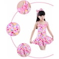 thumbnail image 3 of HIPYLO Girls Swimsuit Tummy Control One Piece Swim Dress Teen Girl Summer Sleeveless Boat Neck Bathing Suit with Bottom for Hoilday Beachwear, 3 of 7