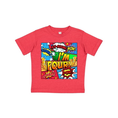 

Inktastic I m Four Comic Book Gift Toddler Boy or Toddler Girl T-Shirt