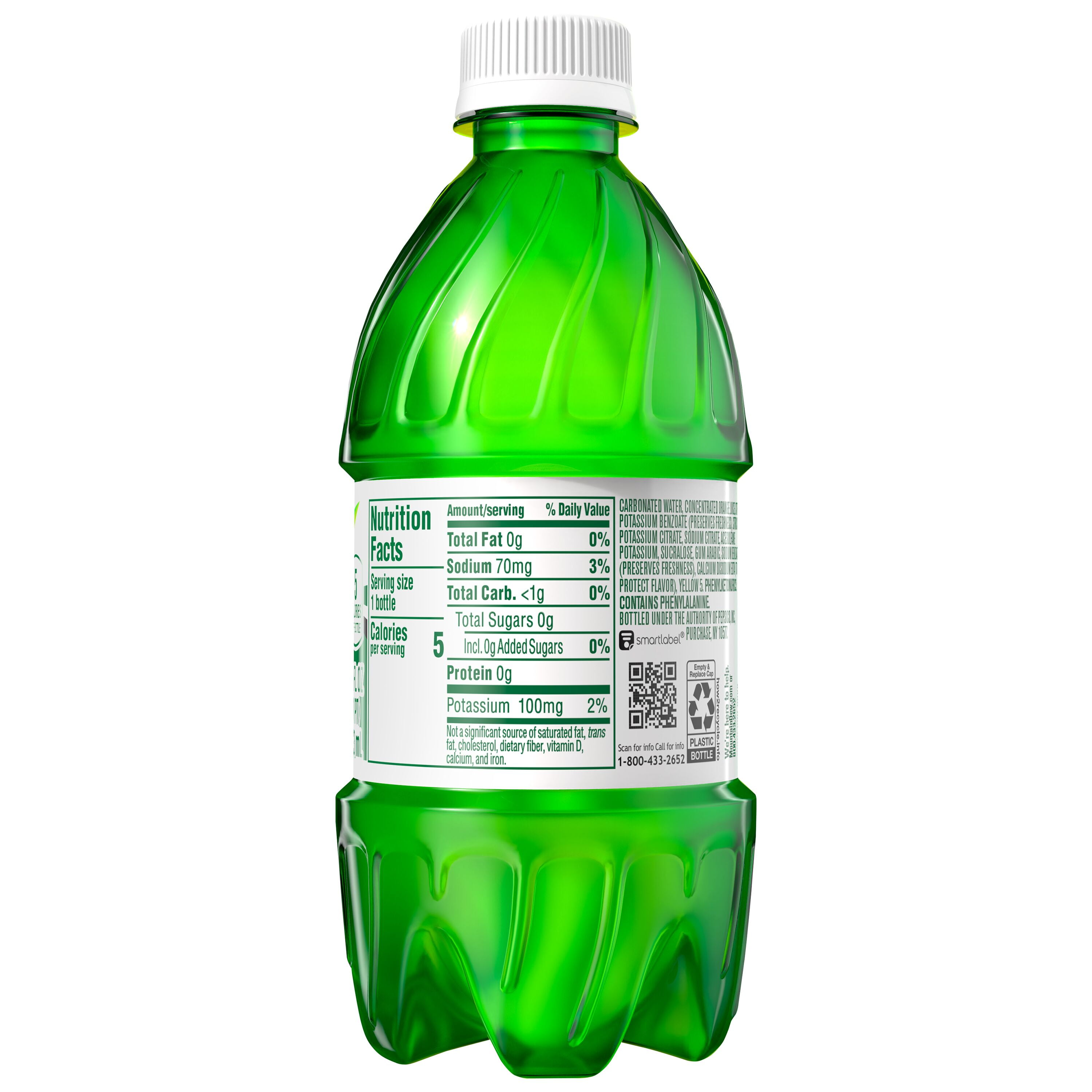 Diet Mountain Dew Caffeine Free Citrus Soda Pop, 16 fl oz, 6 Pack Bottles