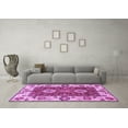 thumbnail image 3 of Ahgly Company Indoor Round Abstract Purple Modern Area Rugs, 6' Round, 3 of 4